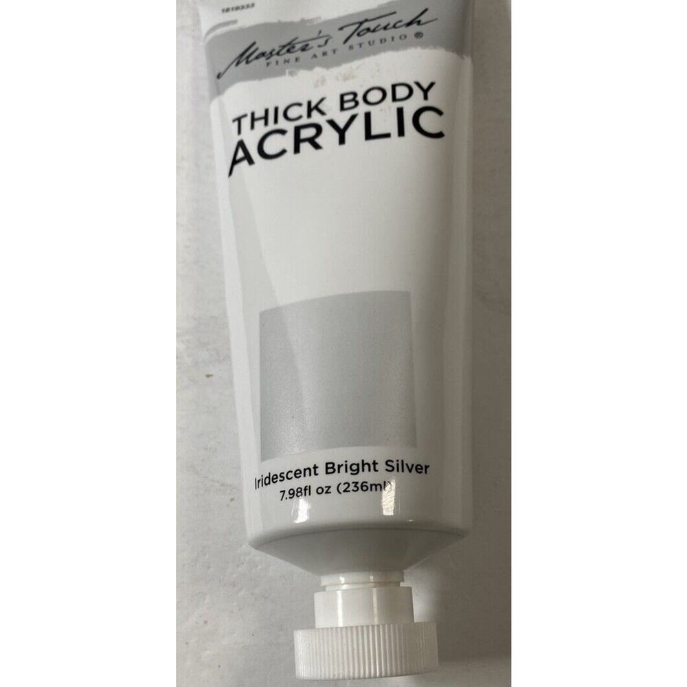 Master's Touch Thick Body Acrylic Paint - Sealed, Iridescent Bright Silver